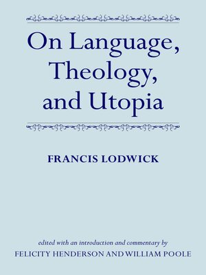cover image of On Language, Theology, and Utopia